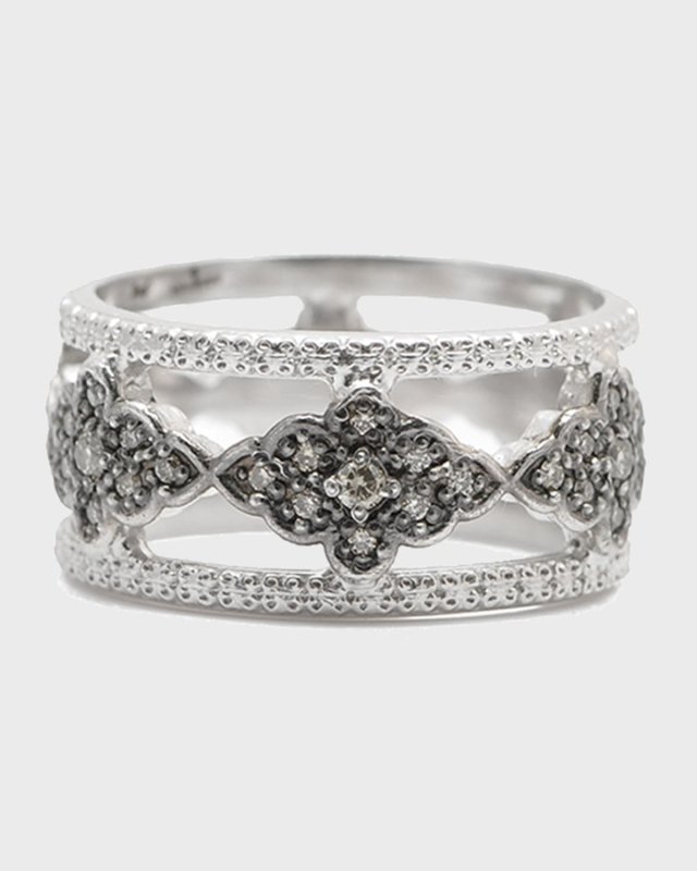 New World Diamond Scroll Ring